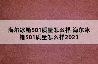 海尔冰箱501质量怎么样 海尔冰箱501质量怎么样2023